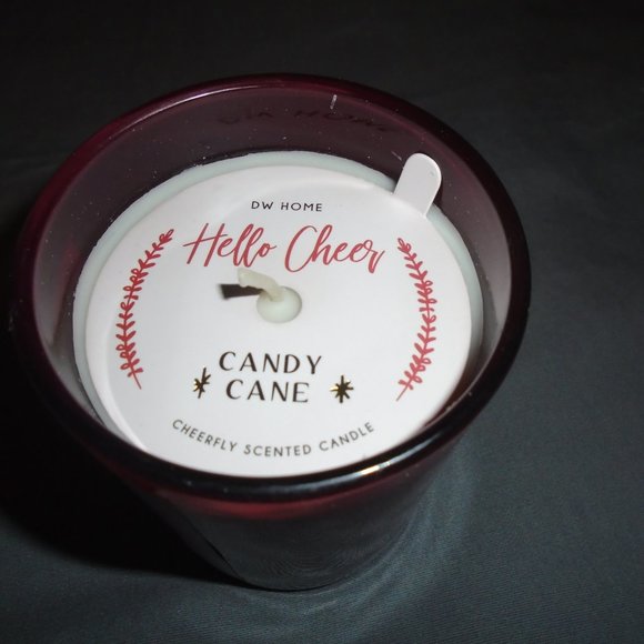 Hello Cheer Candy Cane Candle 7.5 oz DW Home Cat - Picture 8 of 8
